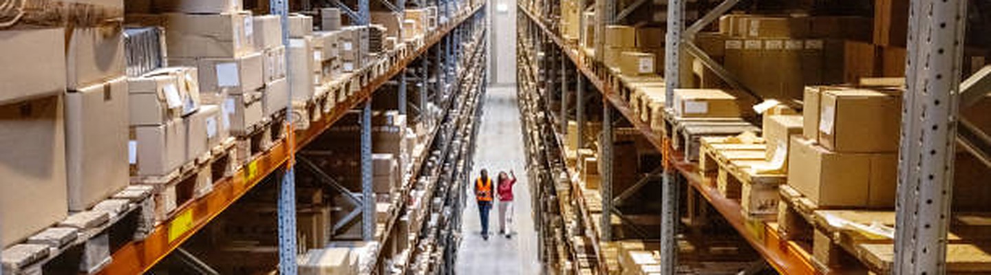 Warehouse team performing a physical inventory count with control sheets